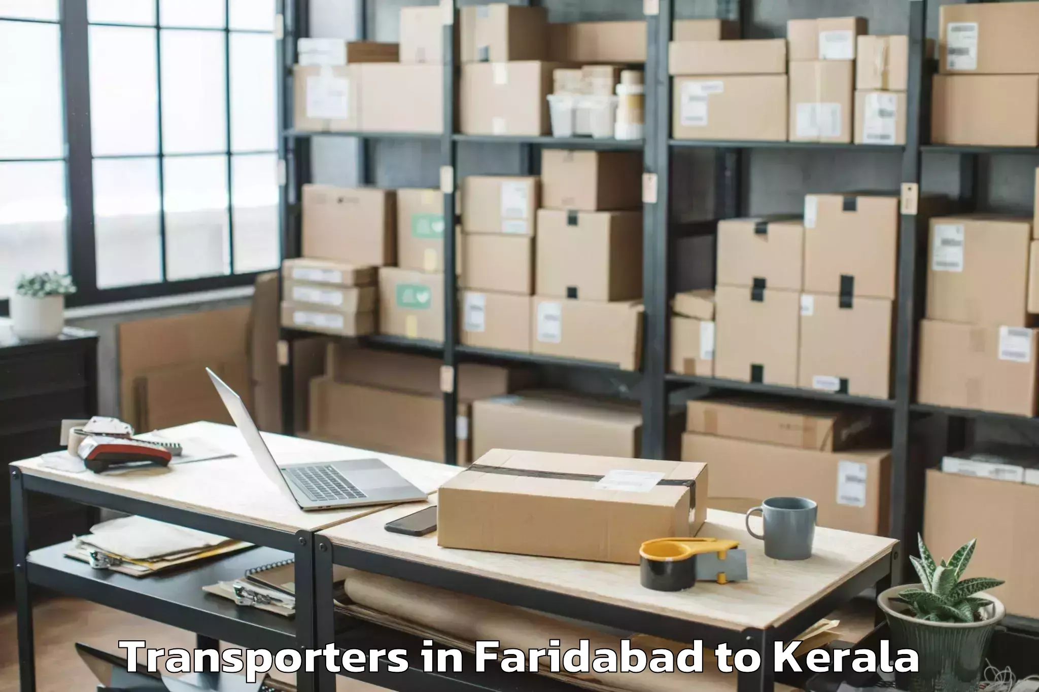 Book Faridabad to Nenmara Transporters Online